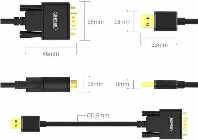 Alt view image 2 of 7 - USB 2.0 to RS232 com Serial DB9 Converter Cable For Win10 WIN8 INDUSTRY