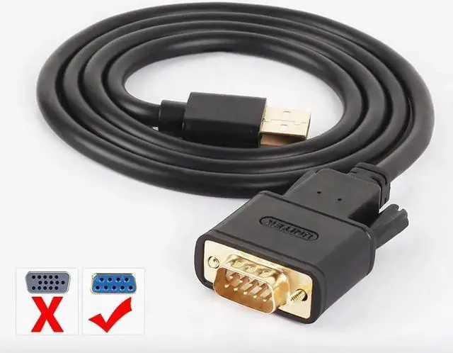 Alt view image 7 of 7 - USB 2.0 to RS232 com Serial DB9 Converter Cable For Win10 WIN8 INDUSTRY