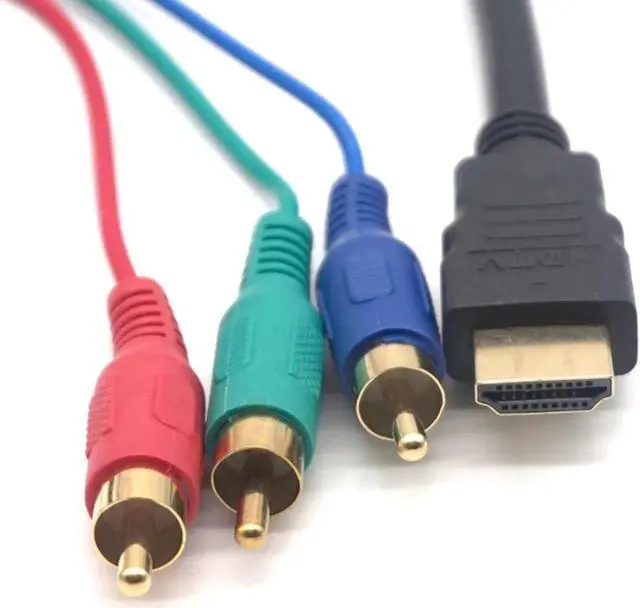 Main image of HDMI to 3RCA Adapter Cable Audio Video AV Cables Adapters Converter Connector Component Wire Lead For HDTV