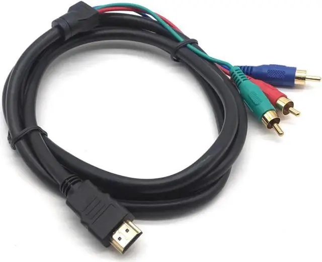 Alt view image 2 of 7 - HDMI to 3RCA Adapter Cable Audio Video AV Cables Adapters Converter Connector Component Wire Lead For HDTV