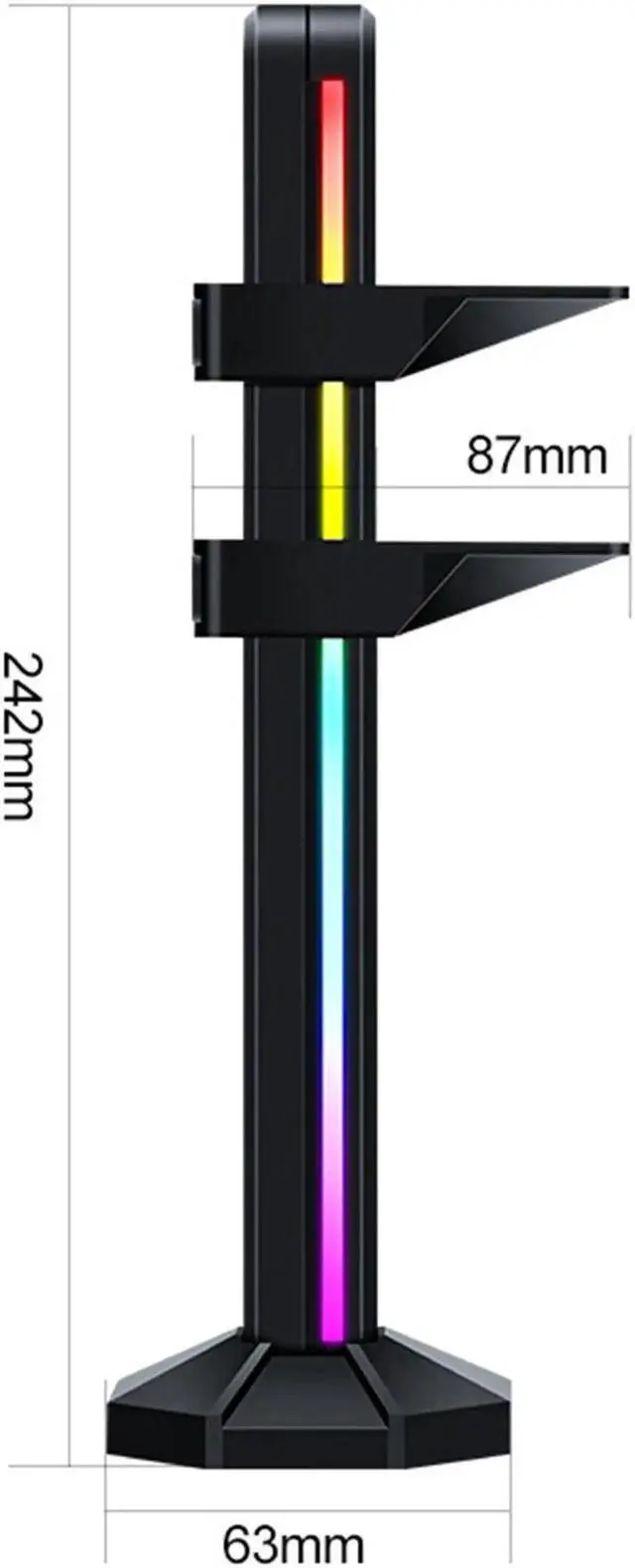 Alt view image 5 of 7 - Graphics Card Bracket vga Holder Jack Desktop Computer Case 5V3Pin ARGB Video Card GPU Water Cooling Kit Support Stand