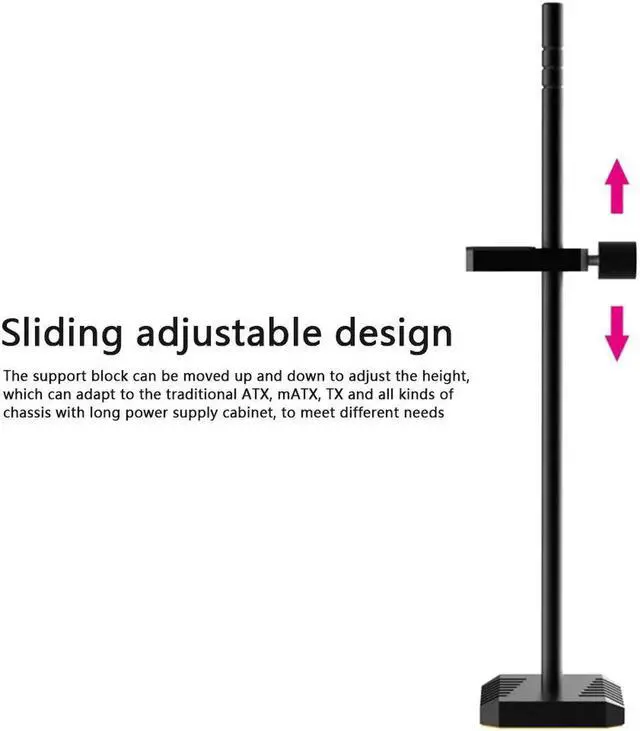 Alt view image 4 of 7 - Aluminum Alloy Graphics Video Stand GPU Support Jack Desktop PC Case Video Cards Holder Bracket Cooling Kit CM-VT192