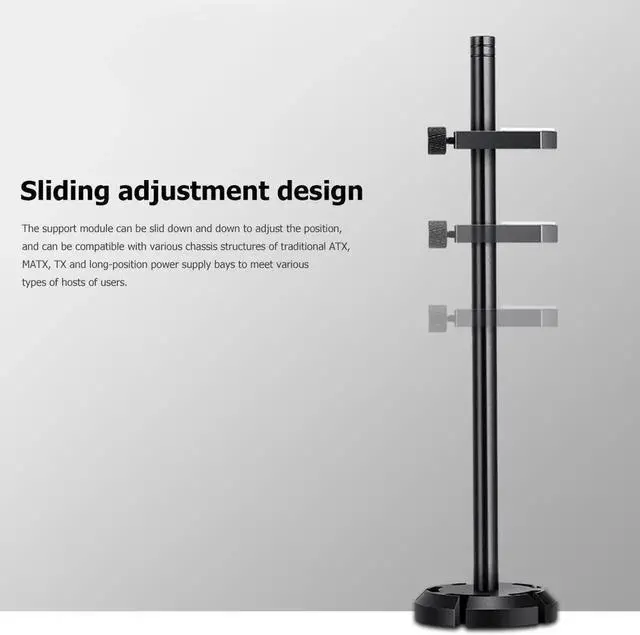Alt view image 2 of 7 - Aluminum Graphics Card Holder Jack Bracket Desktop PC Computer Case Video Card Water Cooling Kit Support Stand for Computer