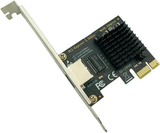 Alt view image 2 of 7 - PCI Express Network Card RTL8125GB Gigabit Ethernet PCIE Network card 2.5Gbps LAN Adapter 1Port RJ45 Network Card for Desktop PC