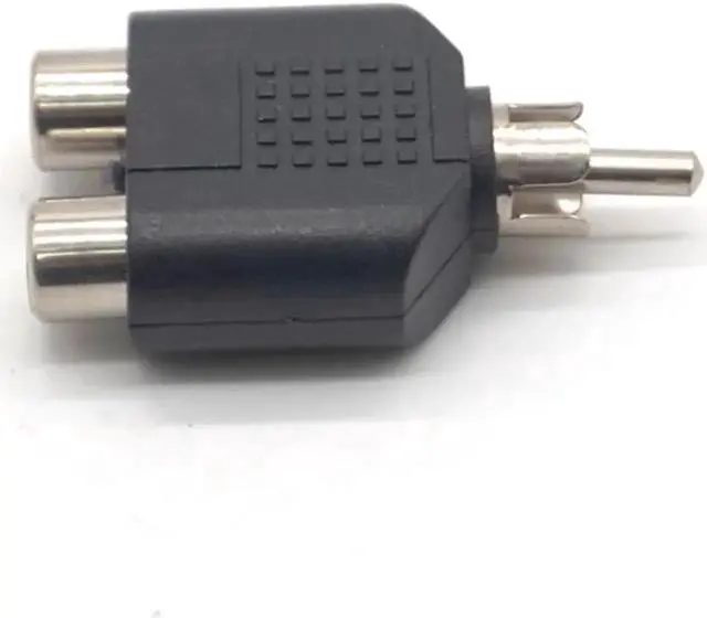 Alt view image 5 of 7 - 5pcs RCA Jack Plug Y Splitter 1 Male to 2 Female AV Audio Video Plug Converter Adapter AV RCA Splitter Y