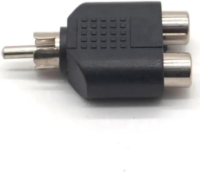 Alt view image 6 of 7 - 5pcs RCA Jack Plug Y Splitter 1 Male to 2 Female AV Audio Video Plug Converter Adapter AV RCA Splitter Y