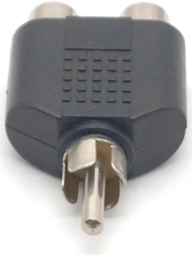 Alt view image 2 of 7 - 5pcs RCA Jack Plug Y Splitter 1 Male to 2 Female AV Audio Video Plug Converter Adapter AV RCA Splitter Y