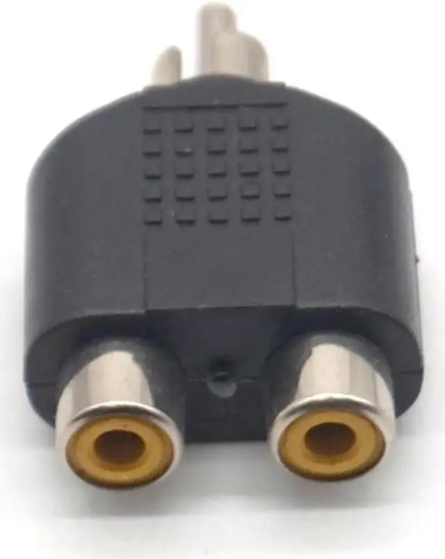 Alt view image 7 of 7 - 5pcs RCA Jack Plug Y Splitter 1 Male to 2 Female AV Audio Video Plug Converter Adapter AV RCA Splitter Y