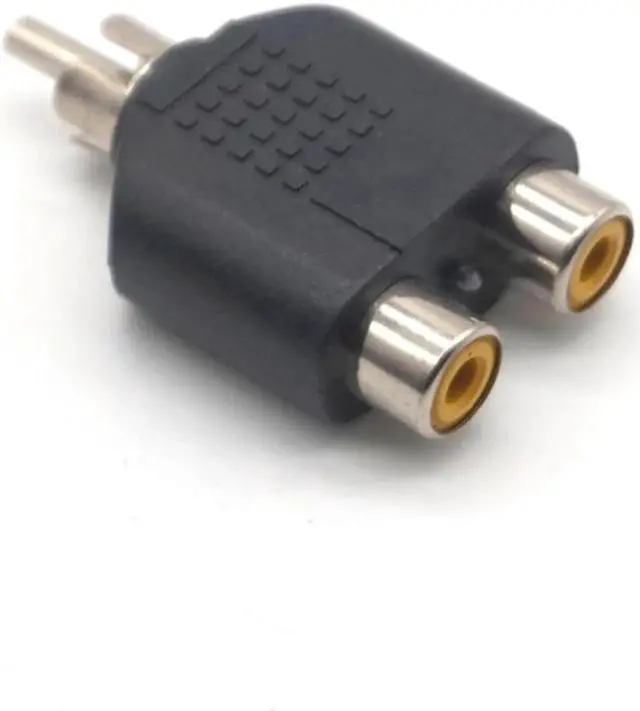 Main image of 5pcs RCA Jack Plug Y Splitter 1 Male to 2 Female AV Audio Video Plug Converter Adapter AV RCA Splitter Y