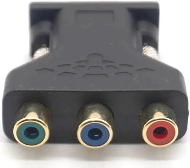 Alt view image 6 of 7 - RCA VGA Connecter Converter 3 RCA RGB Video Female To HD 15-Pin VGA Style Component Video Jack Adapter Plug