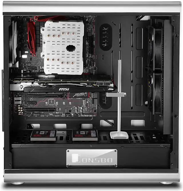 Alt view image 5 of 7 - Aluminum Graphic Card Holder Jack Desktop PC Case Video Card Stand Support Rack GPU Bracket Water Cooling Kit Accessories