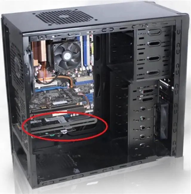 Alt view image 6 of 7 - Universal Fan Mount Bracket For PCI Side-Blown Graphics Card Cooling Fan Mount Bracket Holder