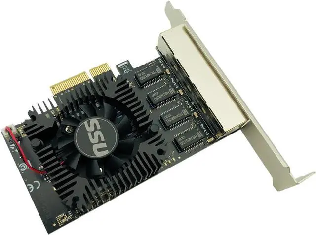 Alt view image 5 of 7 - Network Card RTL8245F Gigabit Ethernet PCI Express PCIE Network card 2.5Gbps LAN Adapter 4 Port RJ45 Network Card for Desktop PC
