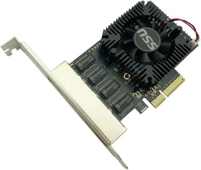 Alt view image 3 of 7 - Network Card RTL8245F Gigabit Ethernet PCI Express PCIE Network card 2.5Gbps LAN Adapter 4 Port RJ45 Network Card for Desktop PC