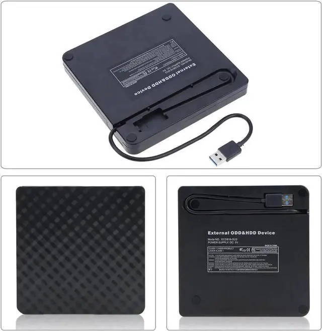 Alt view image 6 of 7 - USB 3.0 External DVD RW CD Writer Drive Burner Reader Player Optical Drive External Slim Disk Reader For PC Laptop Desktop