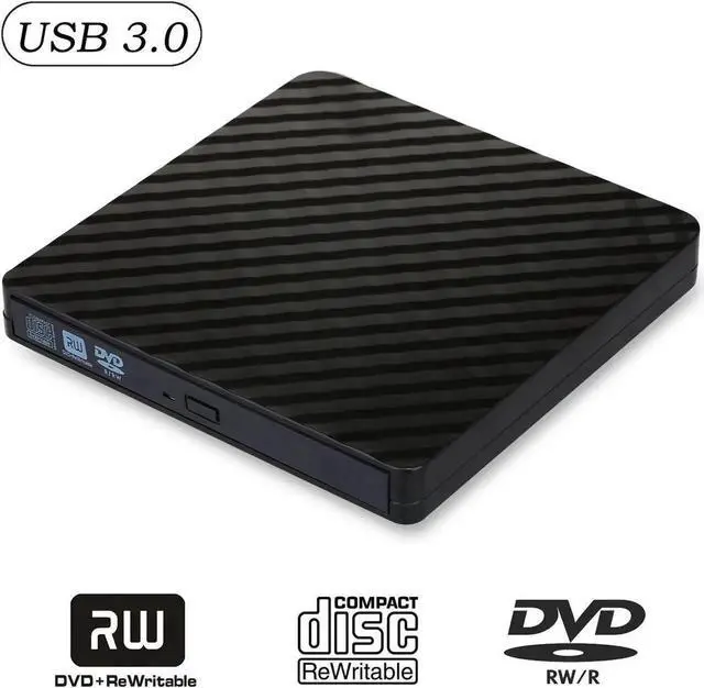 Main image of USB 3.0 External DVD RW CD Writer Drive Burner Reader Player Optical Drive External Slim Disk Reader For PC Laptop Desktop