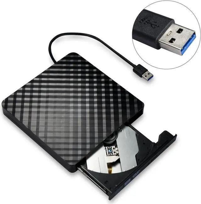 Alt view image 7 of 7 - USB 3.0 External DVD RW CD Writer Drive Burner Reader Player Optical Drive External Slim Disk Reader For PC Laptop Desktop