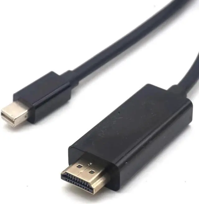 Alt view image 4 of 7 - Thunderbolt Display Mini DP Display Port to HDMI Cable Male to Male Adapter for Macbook Pro Air Projector Camera TV 1.8m(6 ft)