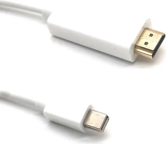 Alt view image 3 of 7 - Mini DisplayPort to HDMI Cable Thunderbolt HDMI Converter Mini DP to HDMI Cable Adapter 1080P For MacBook Pro