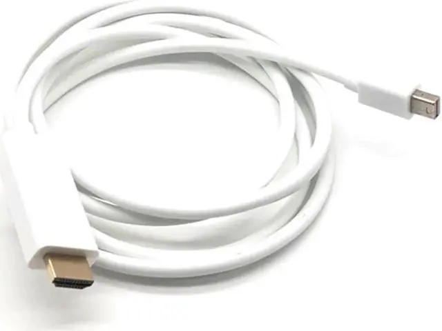 Alt view image 7 of 7 - Mini DisplayPort to HDMI Cable Thunderbolt HDMI Converter Mini DP to HDMI Cable Adapter 1080P For MacBook Pro