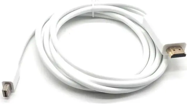 Alt view image 7 of 7 - Mini DisplayPort to HDMI Cable Thunderbolt HDMI Converter Mini DP to HDMI Cable Adapter 1080P For MacBook Pro