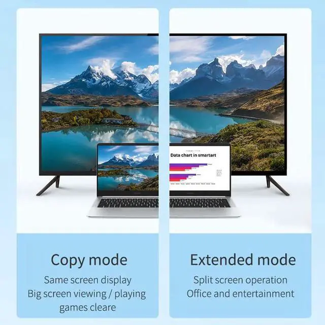 Alt view image 7 of 7 - Mini DisplayPort to HDMI-compatible VGA Adapter Thunderbolt 2 Converter 4K DP Cable for Apple MacBook Air Pro surface