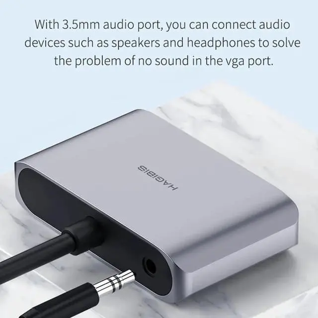 Alt view image 2 of 7 - Mini DisplayPort to HDMI-compatible VGA Adapter Thunderbolt 2 Converter 4K DP Cable for Apple MacBook Air Pro surface