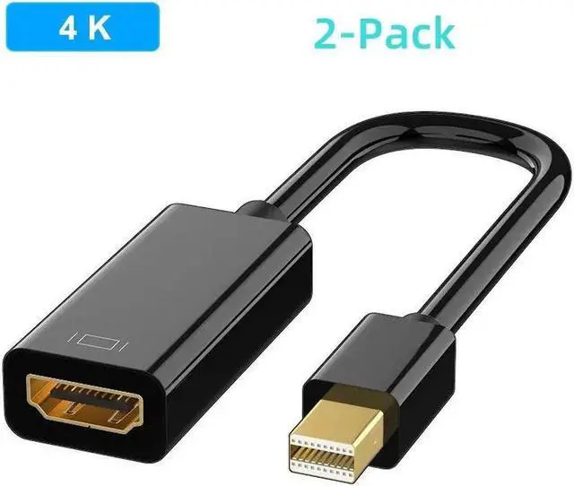 Alt view image 4 of 7 - 2Pcs Mini Displayport To HDMI Cable 4K Mini DP to HDMI Adapter 1080P Mini DP Male to HDMI-compatible Female For Apple MacBook Air Pro