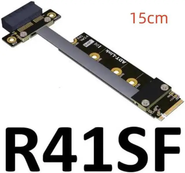 Main image of 8G/bps PCIE x1 pci-e 1x 3.0 TO M.2 NGFF NVMe key M Riser Adapter Card Extension Ribbon Cable M2 key-M 1 Pci-express