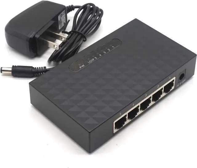Alt view image 4 of 7 - 5 Port Gigabit Switch Ethernet Smart Switcher High Performance 1000Mbps Ethernet Network Switch RJ45 Hub Internet SplitterSwitches