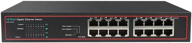 Main image of Gigabit Network Switch 16 Port 10/100/1000Mbps Fast Ethernet Switch with Realtek chip lan switch 1000M