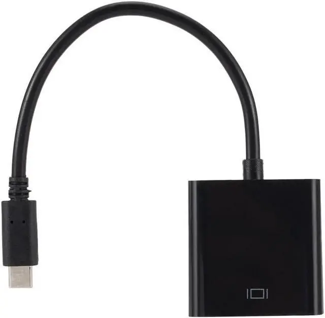 Alt view image 3 of 7 - Type C to VGA Adapter Cable USBC USB 3.1 to VGA Adapter for Macbook 12 inch Chromebook Pixel Lumia 950XL