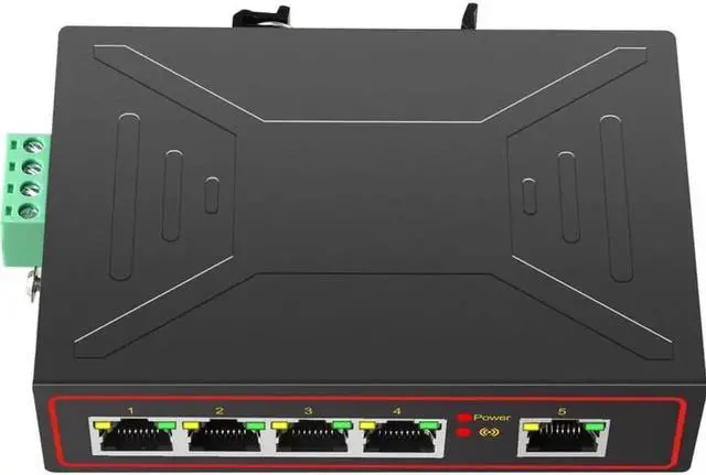 Alt view image 4 of 5 - Port RJ45 Industrial Fast Ethernet Switch Megabit 10/100Mbps Full duplex/Half Duplex lan switch TXE173