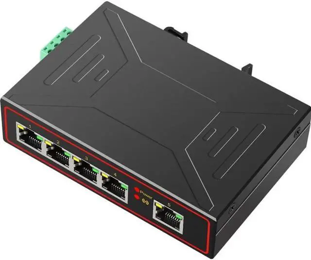 Alt view image 5 of 5 - Port RJ45 Industrial Fast Ethernet Switch Megabit 10/100Mbps Full duplex/Half Duplex lan switch TXE173