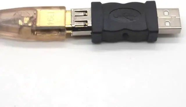 Alt view image 4 of 7 - 2pcs Firewire IEEE 1394 6 Pin Female to USB 2.0 Type A Male Adaptor Adapter Cameras Mobile Phones MP3 Player PDAs Black
