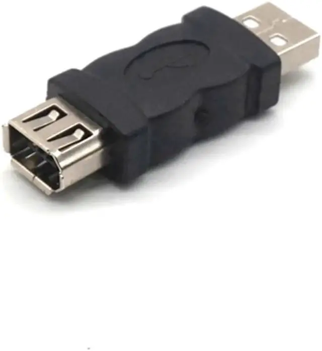 Alt view image 6 of 7 - 2pcs Firewire IEEE 1394 6 Pin Female to USB 2.0 Type A Male Adaptor Adapter Cameras Mobile Phones MP3 Player PDAs Black
