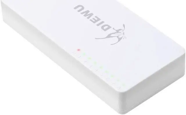 Alt view image 3 of 4 - Mini Network Switch 8 Ports 100Mbps Fast Ethernet Switch RJ45 LAN Hub MDI Full Half duplex AC Power Supply portas