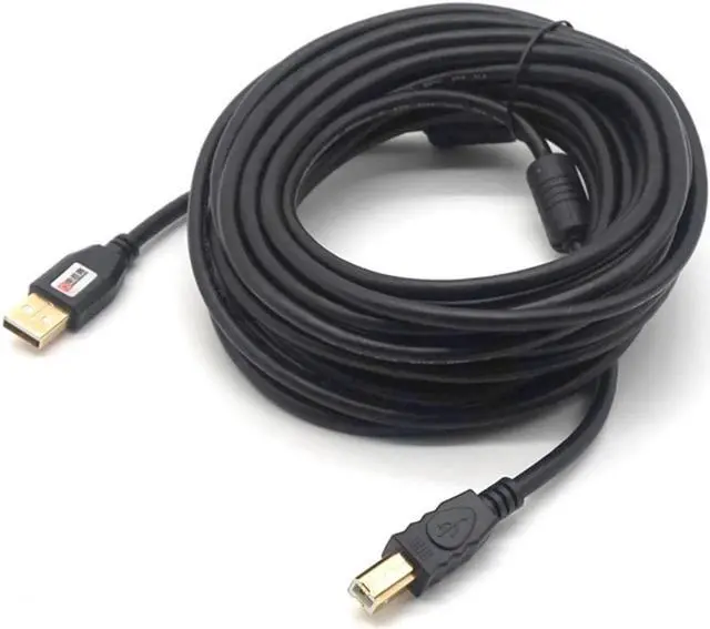 Alt view image 6 of 7 - USB Printer Cable USB Type B Male to A Male USB 2.0 Printer Cable