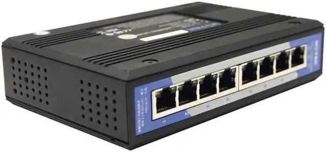 Alt view image 5 of 5 - 8 port industrial grade non-managed Ethernet switch 10/100Mbps auto negotiation full duplex half duplex Auto MDI/MDI-X UT-6408