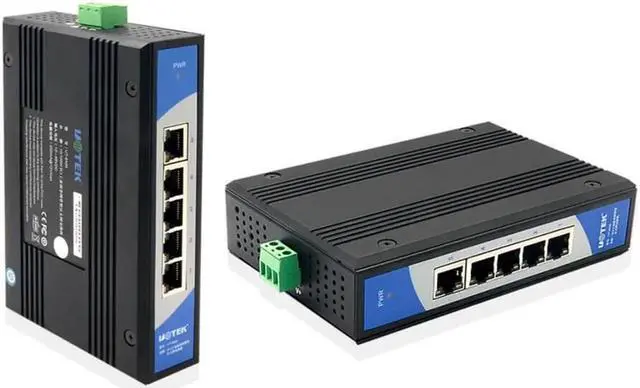 Alt view image 7 of 7 - 5 port industrial grade non-managed Ethernet switch 10/100Mbps auto negotiation full duplex half duplex Auto MDI/MDI-X UT-6405