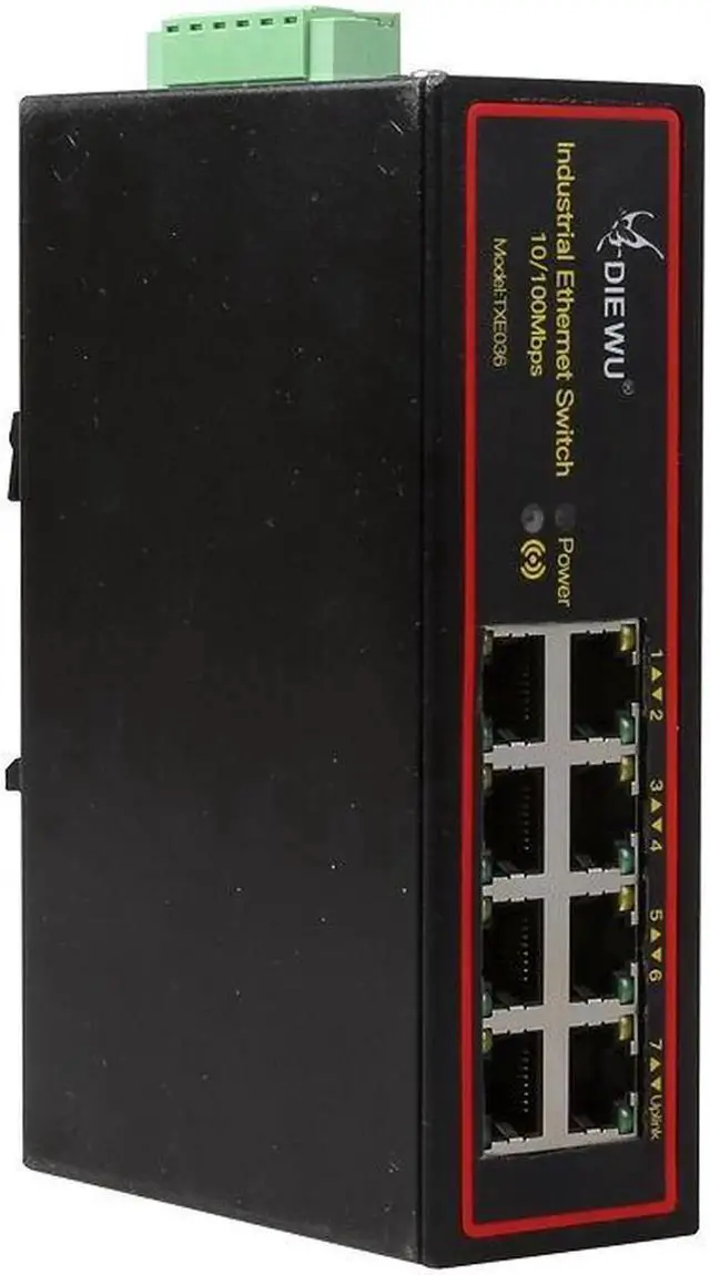Alt view image 3 of 6 - 8 Ports 10/100M Industrial Ethernet Enhance Switch 8 Port RJ45 VLAN Signal increased to 250 meters