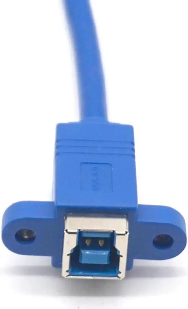 Alt view image 4 of 7 - USB 3.0 B Male 90 Degree Right Angle to B Female USB3.0 BM to BF printer cable for Printers scanners Hard Disk 30cm(1ft)