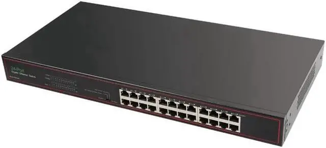 Alt view image 4 of 5 - Gigabit Network Switch 24 Port Network adapter 10/100/1000Mbps VLAN Network switch 1000M switch