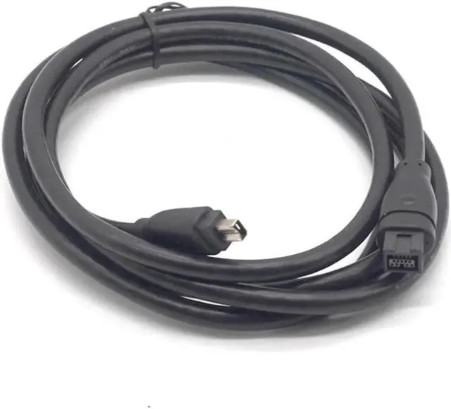 Alt view image 2 of 7 - 9 PIN / 4 PIN BETA FireWire 800 - FireWire 400 9-4 9pin to 4 pin connector Cable IEEE 1394B 1.8m 6FT