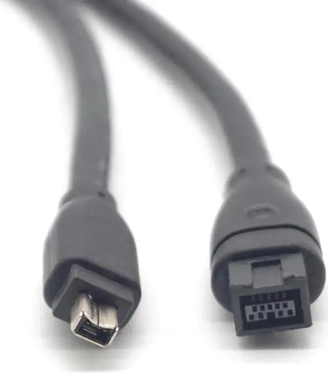 Alt view image 3 of 7 - 9 PIN / 4 PIN BETA FireWire 800 - FireWire 400 9-4 9pin to 4 pin connector Cable IEEE 1394B 1.8m 6FT