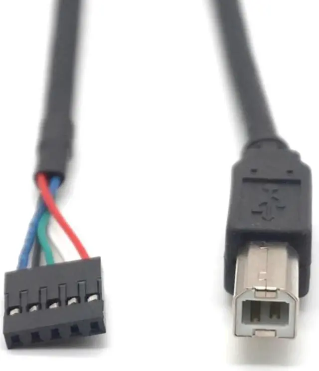 Alt view image 7 of 7 - 2PCS USB 2.0 Type B Male to Dupont 5 Pin Female Header Motherboard Cable For Printer 50cm(1.64ft)