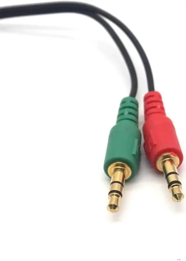 Alt view image 2 of 6 - 2PCS 3.5mm Y Splitter 2 Jack Male to 1 Female Headphone Mic Audio Adapter Cable 3.5mm Female to 2 Male Extension Cable