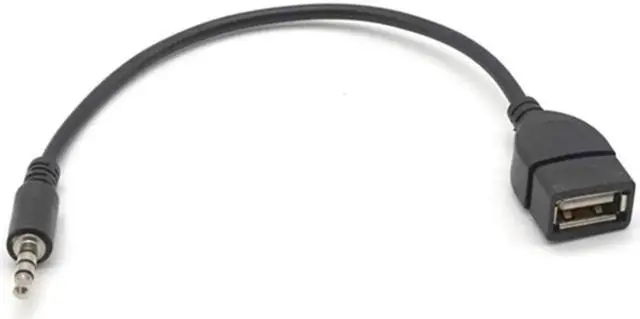 Alt view image 4 of 7 - 2PCS Car MP3 Player Converter 3.5 mm Male AUX Audio Jack Plug To USB 2.0 Female Converter Cable Cord Adapter