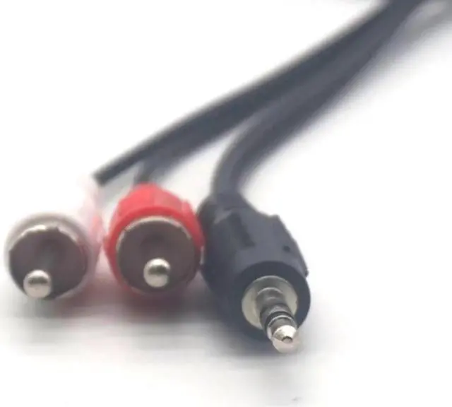 Alt view image 2 of 7 - 3pcs 3.5mm Plug Jack to 2 RCA Male Music Stereo Audio Y adapter Adaptor Cable Kabel Cord AUX for Mp3 Pod Phone TV Sound Speakers