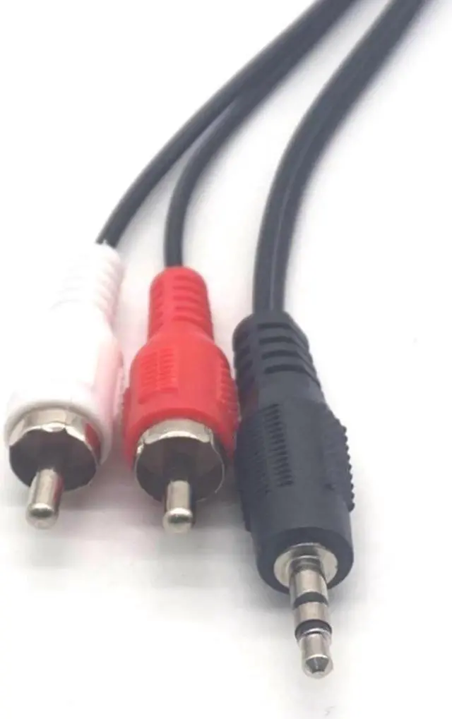 Alt view image 6 of 7 - 3pcs 3.5mm Plug Jack to 2 RCA Male Music Stereo Audio Y adapter Adaptor Cable Kabel Cord AUX for Mp3 Pod Phone TV Sound Speakers
